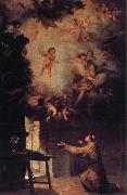 Bartolome Esteban Murillo Vision of St.Anthony of Padua Spain oil painting artist